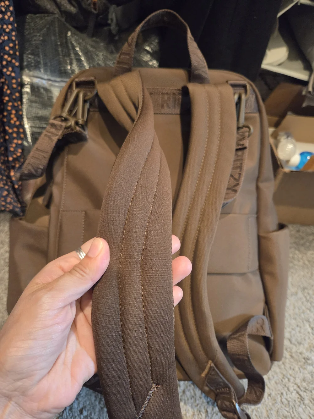 Itzy Ritzy Belong Brown Travel Backpack